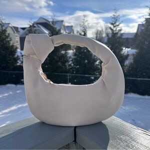 Melie Bianco | Alexandra cream vegan Top Handle Bag